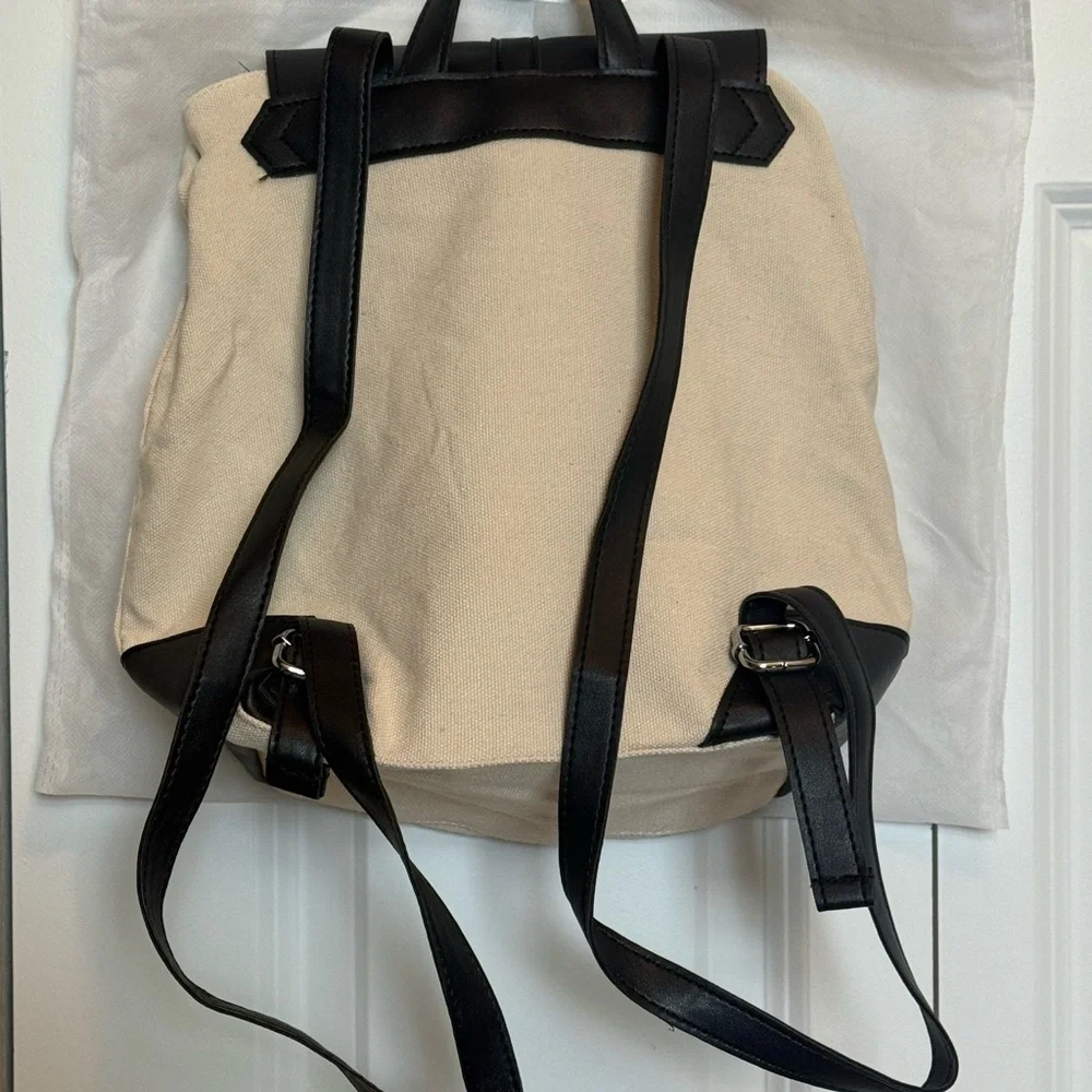 NWOT - Deux Lux Black and Cream Minimalist Backpack
